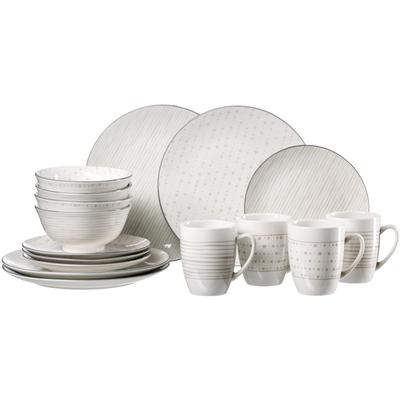 Kombiservice RITZENHOFF & BREKER "Lahti", beige, 16 tlg., Porzellan, Geschirr-Sets, aus Porzellan für 4 Personen Image