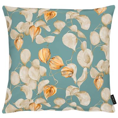 Dekokissen APELT "3400", türkis,beige,orange, bedruckt, B:48cm H:5cm L:48cm, Polyester, Baumwolle, Dekokissen_Sitzkissen_Kissenhüllen Image