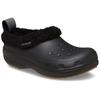 Clog CROCS "Classic Lined Clog Shorty", Herren, Gr. 42, schwarz, Croslite, casual, Schuhe, Regenschuh, Outdoorschuh, Hausschuh mit Warmfutter