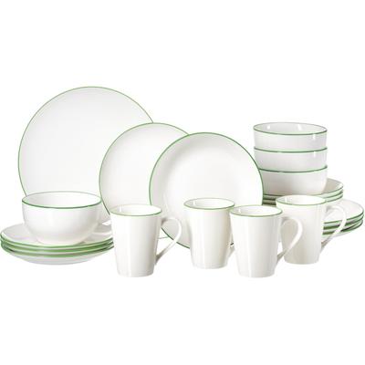 Kombiservice RITZENHOFF & BREKER "Adela", grün, 20 tlg., Porzellan, Geschirr-Sets, aus Porzellan für 4 Personen Image