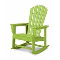 POLYWOOD® South Beach Rocking Chair in Green | 41 H x 26.5 W x 30 D in | Wayfair SBR16LI