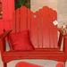 Uwharrie Outdoor Chair Original Wood Garden Bench Wood/Natural Hardwoods in Orange | 44 H x 50 W x 36 D in | Wayfair 1051-045-Distressed