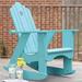 Uwharrie Chair Original Wood Rocking Adirondack Chair in Green | 45 H x 33 W x 38 D in | Wayfair 1012-024-Distressed