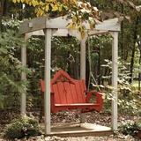 Uwharrie Chair Veranda Porch Swing Wood in Red | Wayfair V052-047-Distressed