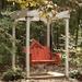 Uwharrie Chair Veranda Porch Swing Wood in Red | Wayfair V052-039-Distressed