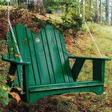 Uwharrie Chair Original Porch Swing Wood in Blue | Wayfair 1052-030-Distressed