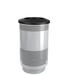 Witt Stadium Series Perforated Metal Receptacle 35 Gallon Trash Can Stainless Steel in White | 33.75 H x 18.5 W x 18.5 D in | Wayfair