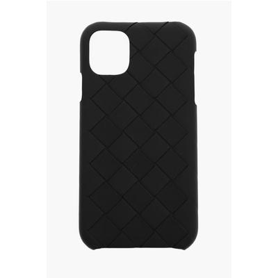 iPhone 11-Hülle aus Intreccio-Leder in Schwarz Image