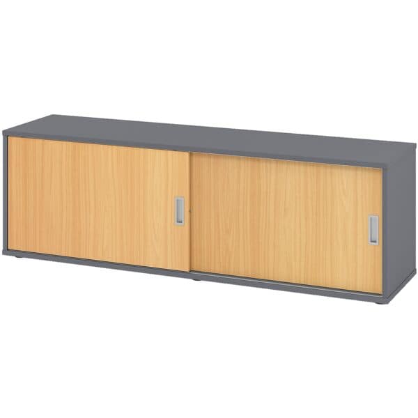 HAMMERBACHER Sideboard »Alicante« mit Schiebetüren grau, 160x52x40 cm Image