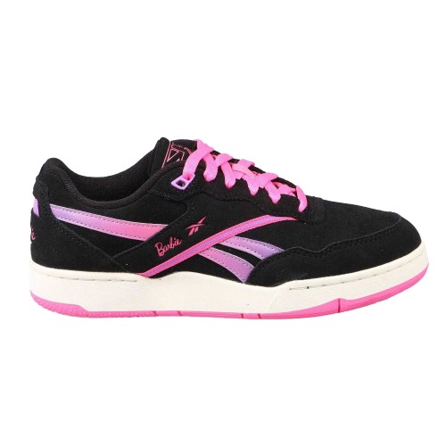 Reebok - "X Barbie BB 4000 II" Sneaker für Kinder, Wildleder (Schwarz/Pink) Image