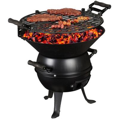 relaxdays Grillfass aus Gusseisen