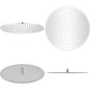 Regenbrause Edelstahl 50 cm Rund - Duschkopf - Duschköpfe - Home & Living - Silber