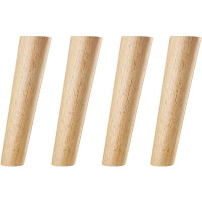 20 cm Holzfarbe, schräg, konisch, zuverlässige Holzmöbel, Schrankbeine, Sofafüße mit Schrauben und Image