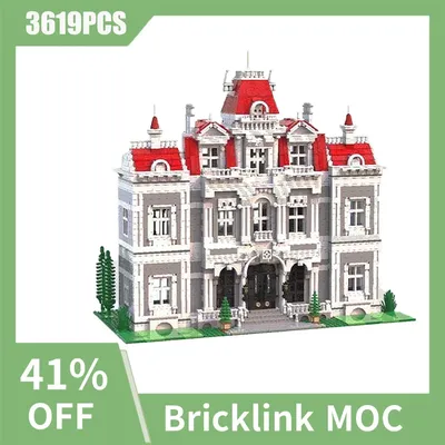 NEUE 3619 stücke MOC Europäischen Mittelalterlichen Street View KNIGHTHALL MANOR DIY kreative ideen Retro kind Spielzeug Geburtstag Geschenk bausteine Image