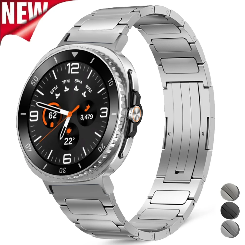 Titanarmband für Samsung Galaxy Watch 8 7 6 5 4 FE 44 mm 40 mm 8 Classic 46 mm Luxus-Metallband für Samsung Galaxy Ultra 2025 Image