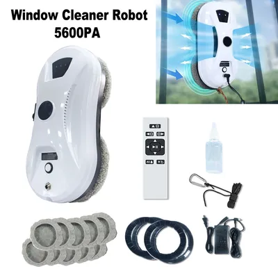 Hooha Smart Fensterputzroboter, automatisches Wasserspray und 5600-Pa-Saug-Fensterreiniger für Fenster/Glas/alle glatte Oberflächen Image