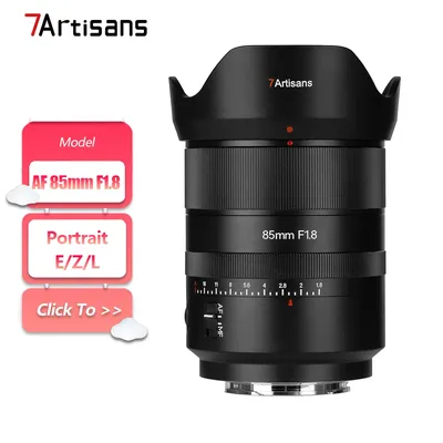 7artisans AF 85 mm F1.8 Vollformat-Prime-Kameraobjektiv mit großer Blende für Porträtfotografie mit Sony E Nikon Z L-Mount