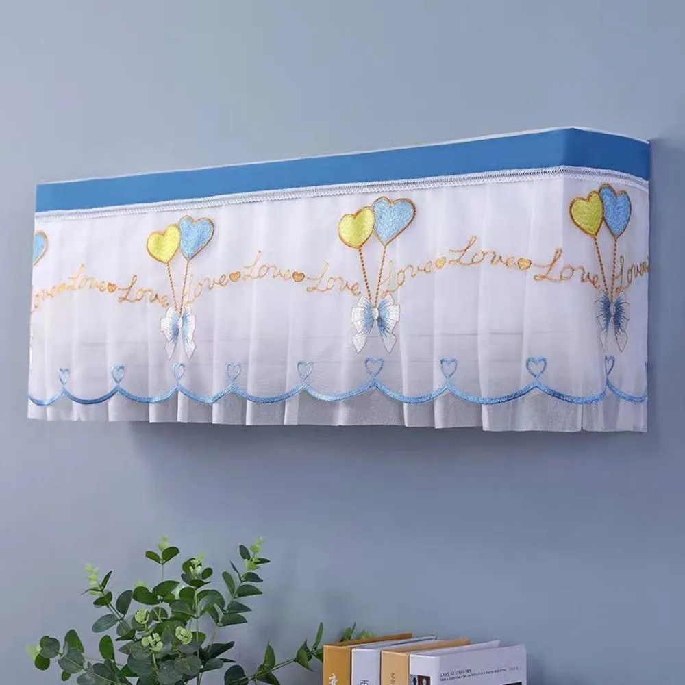 Wandmontierte Staubschutzhülle für Klimaanlagen, staubdicht, waschbar, AC-Abdeckungen, winddichter Vorhang Image