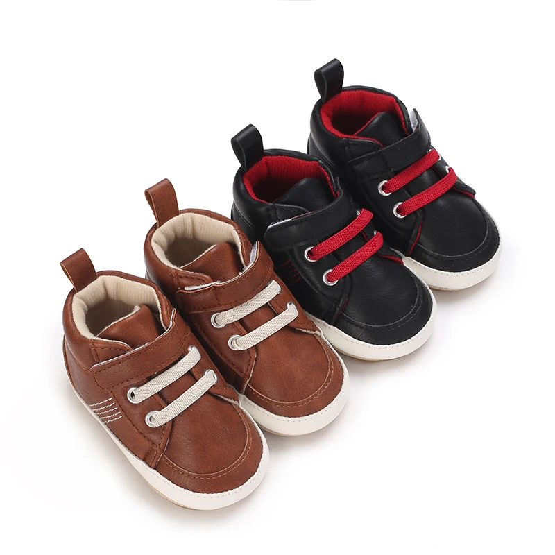 Coole Wanderschuhe für männliche Babys mit Kuhsehensohle, rutschfeste und verschleißfeste Sportschuhe, vielseitig einsetzbar für Frühling und Herbst Image