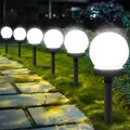 Lampes solaires pour sphère extérieure, paquet de 6 lampes de jardin LED, lampe étanche, pour patio, passerelles, cour, décoration de jardin