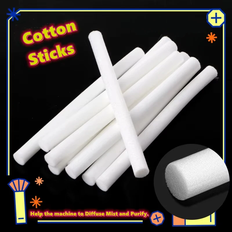 20 Stück Luftbefeuchterstäbe, Filter-Nachfüllstäbe, Dochte, Ersatz für tragbare persönliche USB-Luftbefeuchter, Mini, 0,8 cm x 8 cm Image