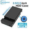 Custodia per HDD Adattatore da SATA a USB 3.0 da 3,5 '' 2,5'' Custodia per disco rigido esterno per disco SSD da 3,5 pollici Custodia per HDD da 450 Mb/s da 22 TB