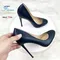 Matte Single Shoes Women 10CM 12CM Spring Summer Office Work High Heels Round Toe Female Shoes Black Stiletto Pumps Size 34-46