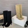 Street Style Winter Runde Kappe Kniehohe frauen Stiefel Punk Schuhe Mit Hohen Absätzen frauen Lange Stiefel Zapatos de Mujer