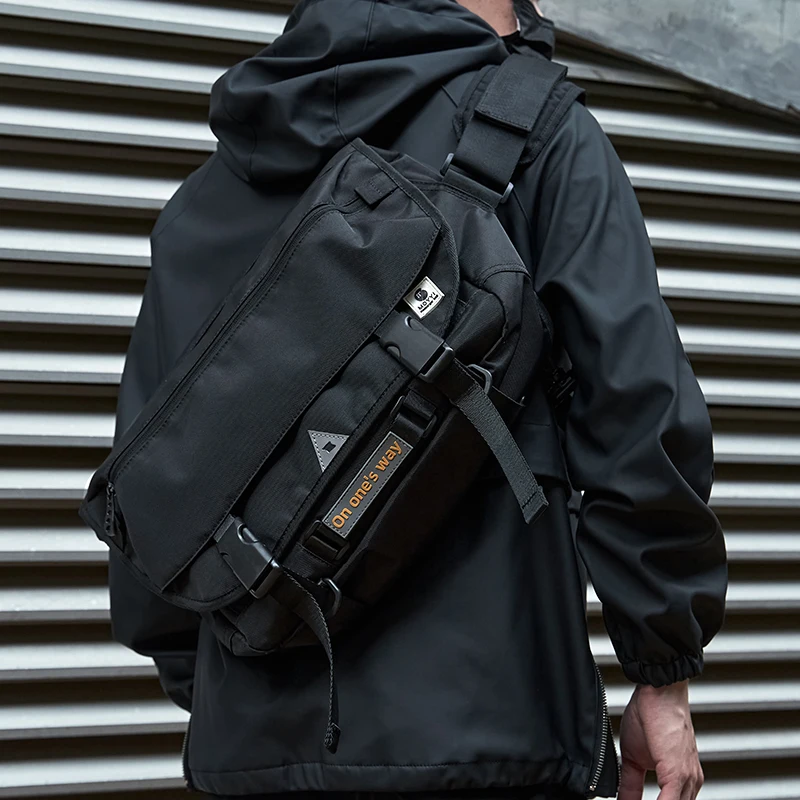 Heißer Verkauf Oxford Männlichen Messenger Taschen Einfache Radfahren Sport Schwarz Atmungs Mode Outdoor Sling Diebstahl Umhängetasche Image