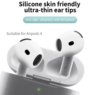 For Airpods4 Protective Cover For Apple AirPods 4 4th Generation USB C Case Earmuffs Small Silicone Sleeve Ultra-thin Non-slip