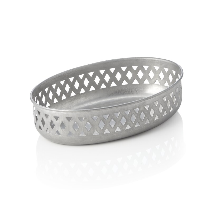 8x Brotschale STEEL & STYLE VINTAGE, 22 x 15 x 5,5 cm, Chromnickelstahl Image