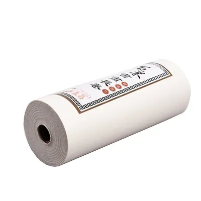 Half Ripe Xuan Paper Rolling Chinese Painting Raw Rice Handwriting Material Brush Calligraphy Freehand Painting Products