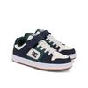 Sneaker DC SHOES "Manteca 4 V", Kinder, Gr. 1(32), navy, weiß, grün, 51% Leder, 49% Synthetikmaterial, Schuhe
