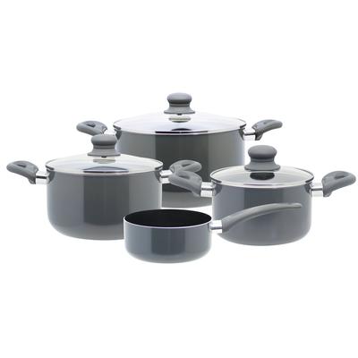 Topf-Set ELO "Rhino Topfset 4-teilig", grau, Töpfe, Hitzeisolierende Softtouch Griffe Image