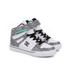 Sneaker DC SHOES "Pure High-Top Ev Sn", Kinder, Gr. 1(32), weiß, grau, schwarz, 97.3% Synthetikmaterial, 2.7% Polyester, Schuhe