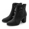 High-Heel-Stiefelette LASCANA "Ankle Boot, Stiefel", Damen, Gr. 42, schwarz, Obermaterial: 100% Textilmaterial. Futter: 100% Textilmaterial. Decksohle: 100% Lederimitat. Laufsohle: 100% Synthetik, unifarben, feminin, Schuhe, mit modischer Spitze und...