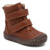 Winterstiefel BISGAARD "ellis tex", Kinder, Gr. 31, weiß (whiskey), Leder, unifarben, klassisch, Schuhe, Klettschuh mit TEX-Membrane, Größenschablone zum Download