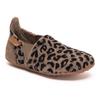 Hausschuh BISGAARD "sailor wool", Kinder, Gr. 31, braun (braun, leo), Wolle, animal-print, klassisch, Schuhe, Kindergartenschuh mit Lammwolle, Größenschablone zum Download