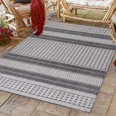 Outdoorteppich AYYILDIZ TEPPICHE "SUNNY 4418", beige, B:80cm H:5mm L:150cm, Polypropylen, Teppiche, Läufer / Pflegeleicht / Strapazierfähig / In- und Outdoor geeignet Image
