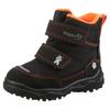 Winterboots SUPERFIT "HUSKY1 WMS: mittel", Kinder, Gr. 24, orange (schwarz, orange), Textil, casual, Schuhe, Snowboots mit wasserdichtem SYMPATEX, Größenschablone zum Download