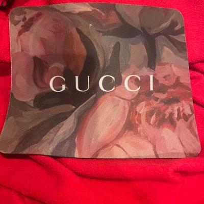 Gucci Accessories | Beautiful Fashion Pink And Cream Floral Mouse Pad | Color: Cream/Pink | Size: Os