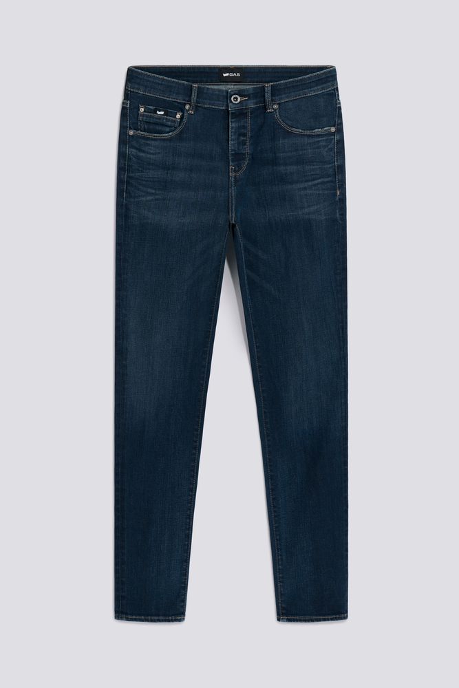 Dunkelblaue Herrenjeans SAX ZIP REV 69MD Image