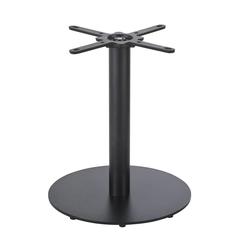 Pied de table professionnel en acier noir mat H60
