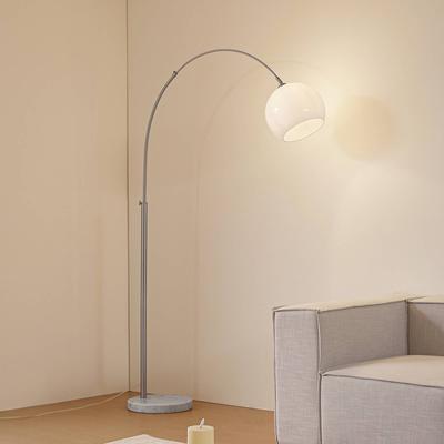 Stehlampe Alverton Lindby, weiß / opal, für Wohn- / Esszimmer, Metall, Modern, Stehlampe Image