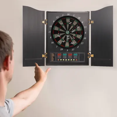 Elektronische Dartmaschine, ideal für Partys, Versammlungen mit 27 Spielfiguren, 243-Unterspielen, unterstützt 16 Spieler Image