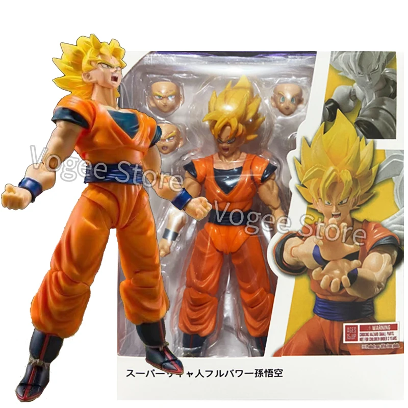 Shf Dragon Ball Z Anime Figure Super Saiyan Full Power Son Goku Vegeta Action Figure PVC Collezione mobile Modello Giocattoli Regalo