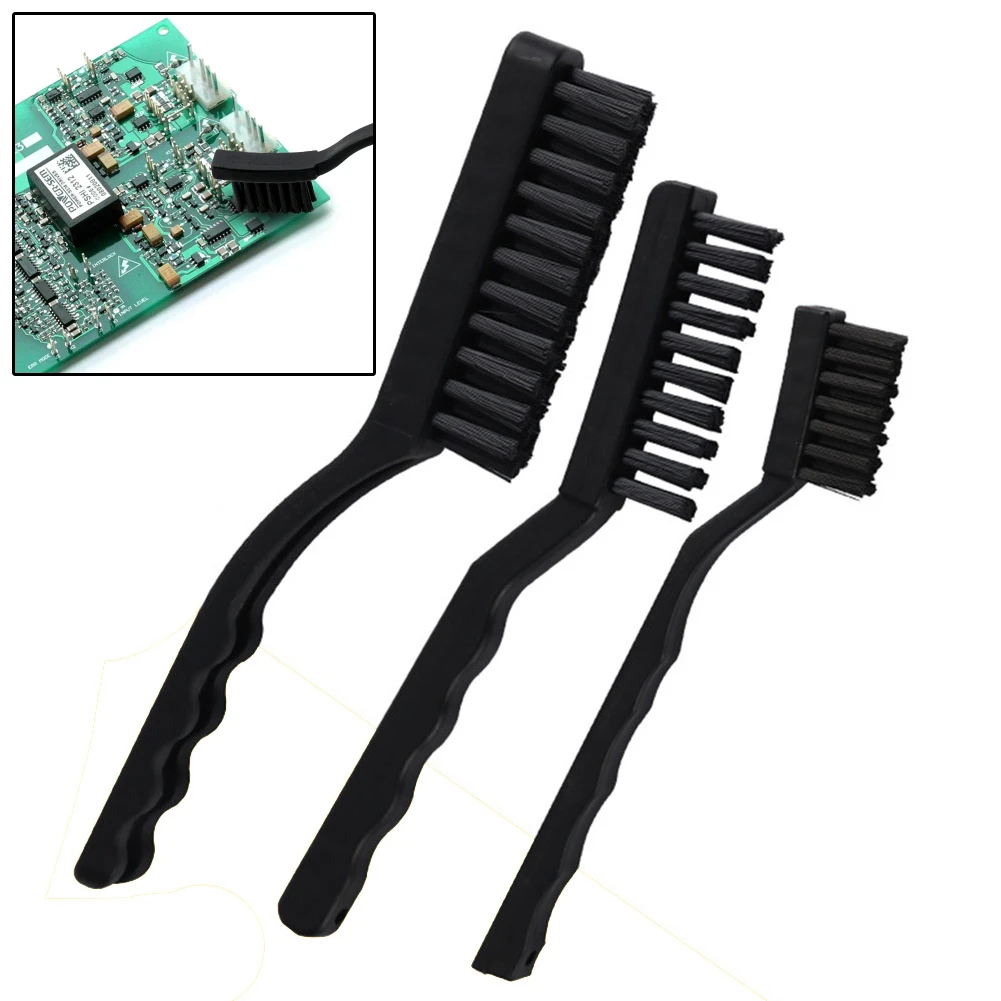1/3Pcs PCB Platine Reinigung Pinsel Anti-statische Schutz Kleine Kurbel Pinsel Schrubben Bord Staub Reinigung Pinsel hand Werkzeuge Image