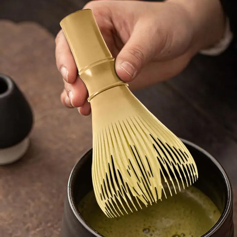 Matcha-Rührmixer mit grünem Tee, traditioneller Matcha-Schneebesen, wiederverwendbarer Matcha-Schneebesen, Matcha-Schneebesen in Lebensmittelqualität, Küchenzubehör Image
