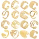 Skyrim Stainless Steel Gold Color Adjustable Ring Geometric Sun Tree of Life Open Finger Rings 2025 New Jewelry Gift Wholesale