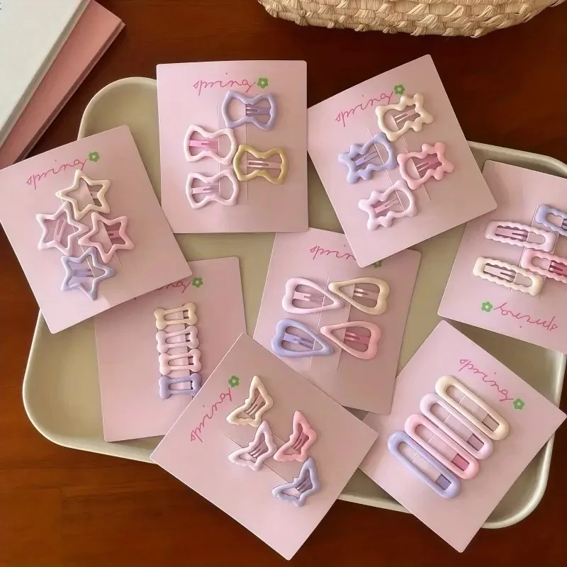 16 teile/satz Schöne BB Clip Kirschblüte Farbe Kleine Haar Zubehör Haar Block Haar Clip Sind Sehr Geeignet für Den Täglichen Verschleiß Image